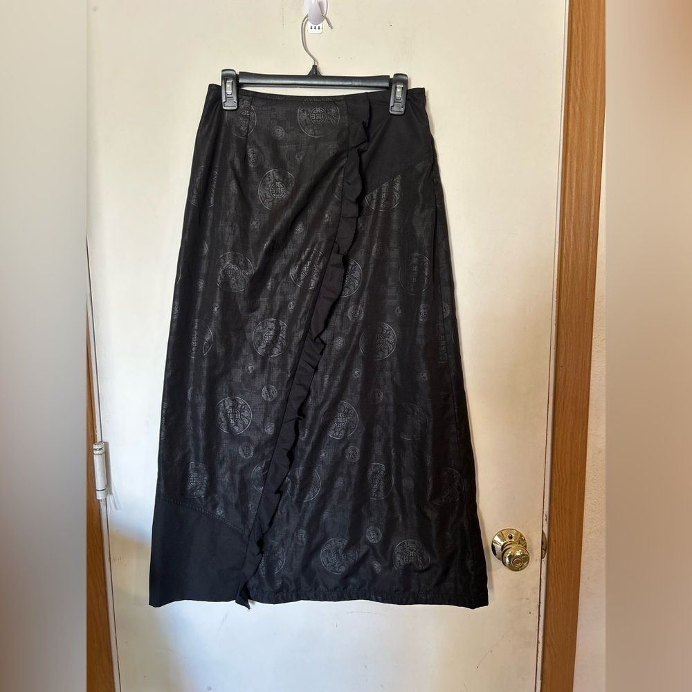 2000's Solola Black Chinese Print skirt Size 40 (US 8/Medium